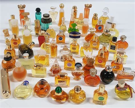 perfume miniature collection.